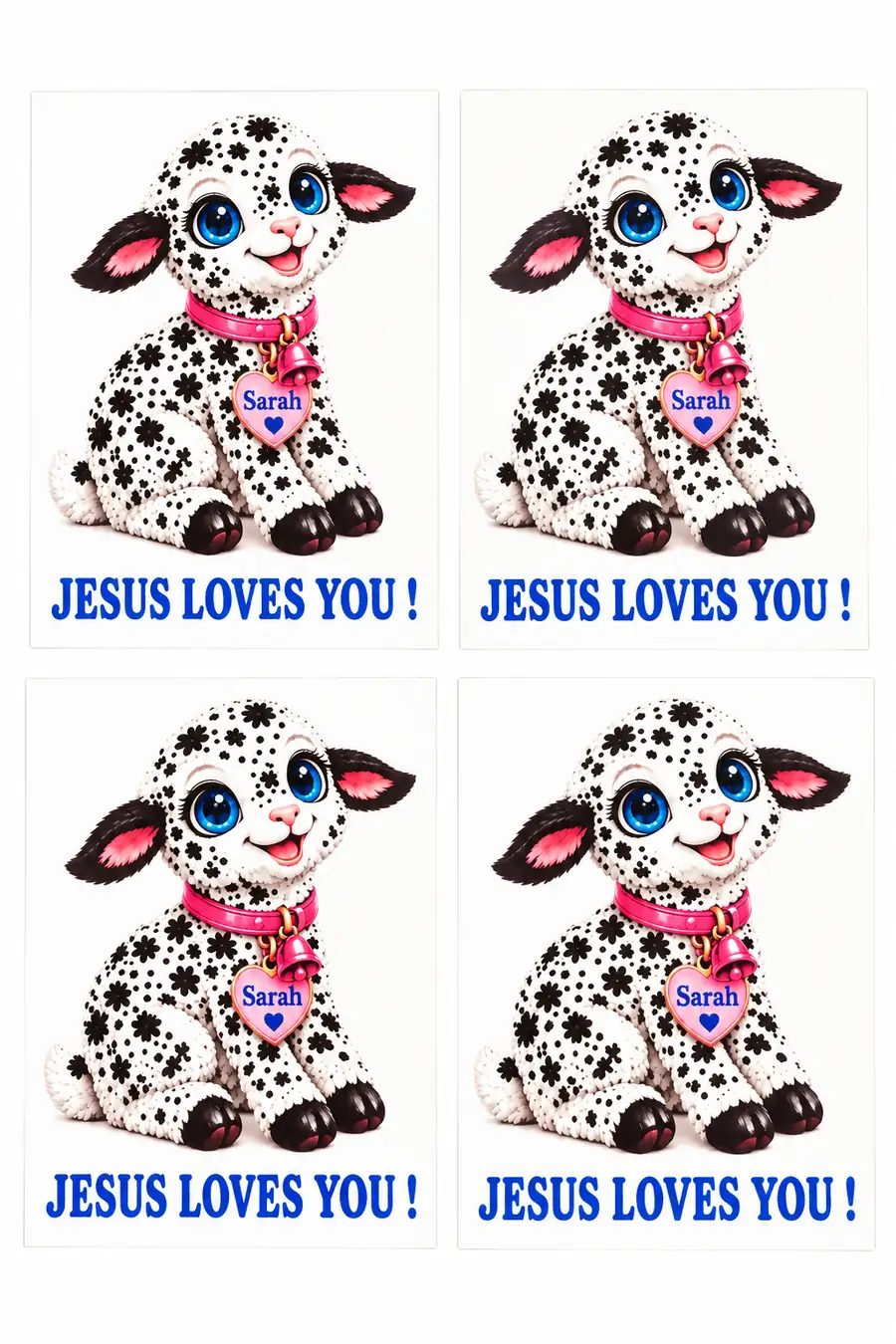 Jesus Loves You ! Stickers: Sarah the Baby Sheep: My Shepherd, Jesus's Birth, The Christmas Story Edition